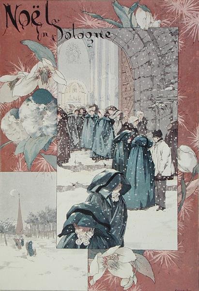 Boże Narodzenie w Sologne (Francja) autorstwa Jules Auguste Habert Dys
