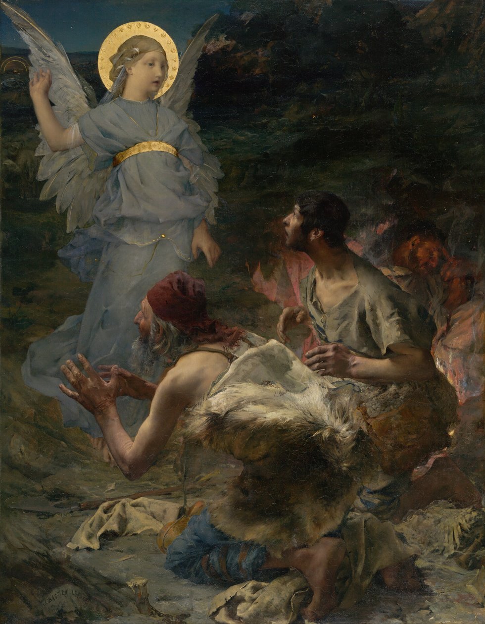 Zwiastowanie pasterzom autorstwa Jules Bastien Lepage