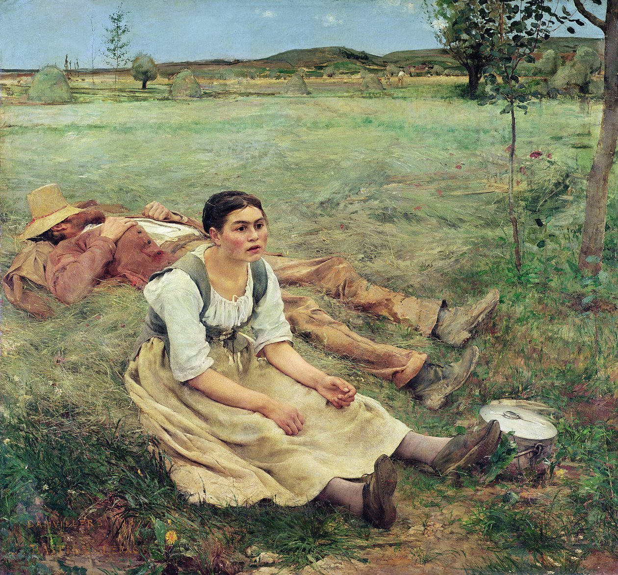Sianokosy, 1877 autorstwa Jules Bastien Lepage
