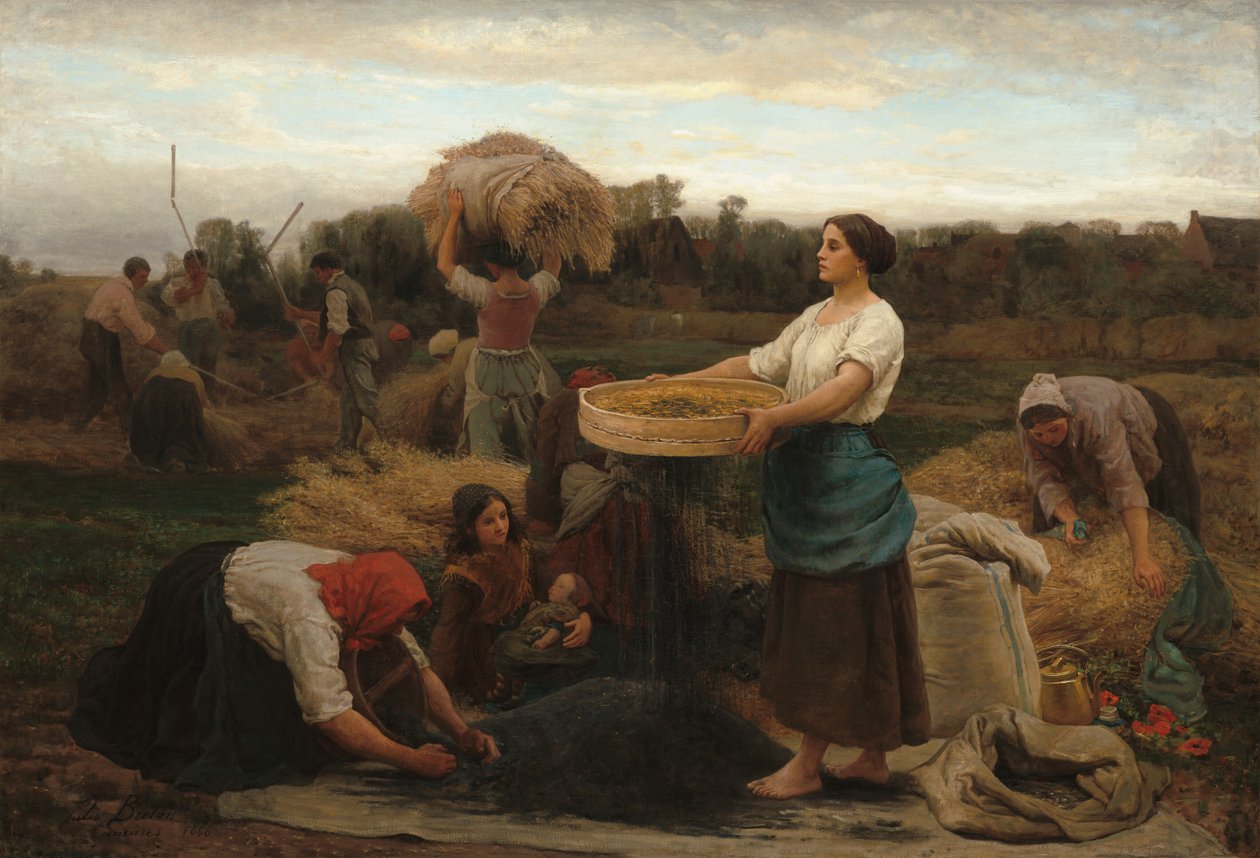 Rzepak (zbiór rzepaku) autorstwa Jules Breton