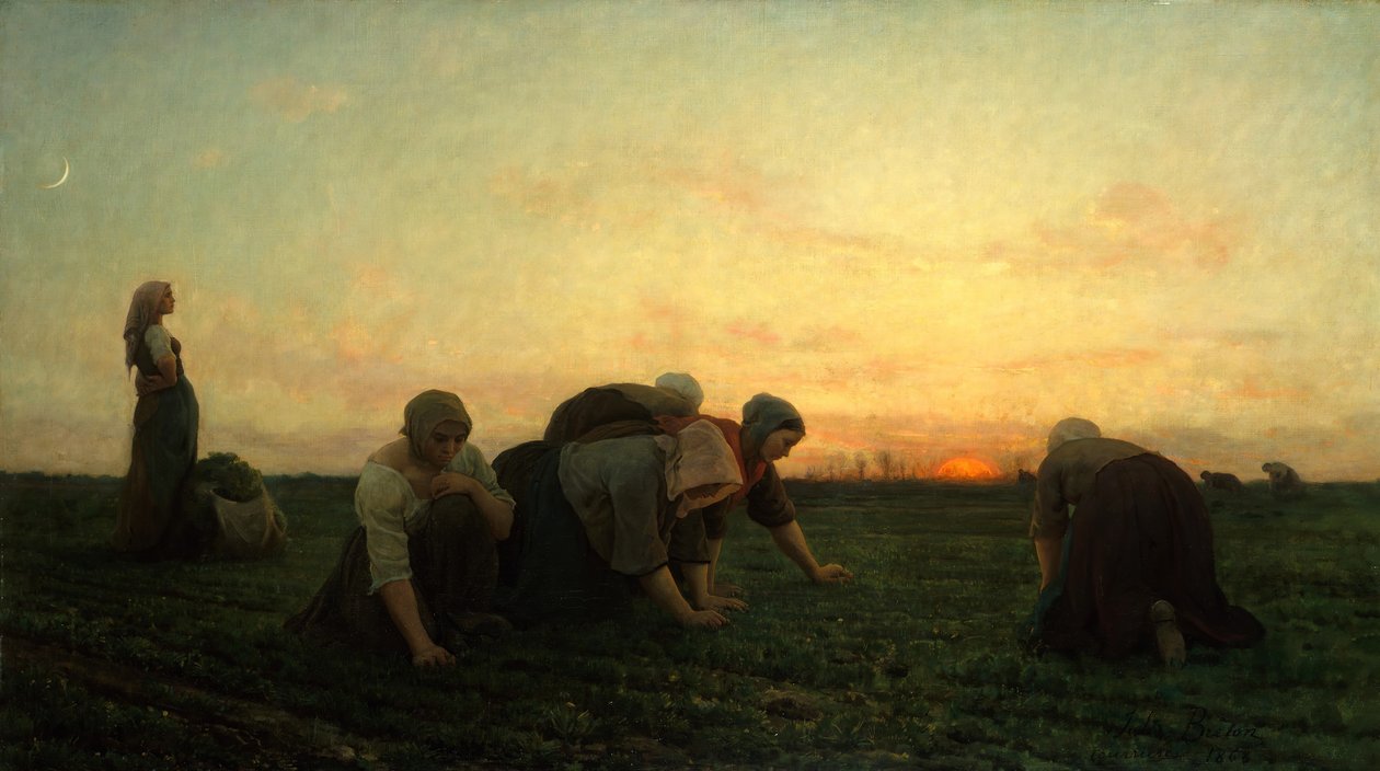 Chwasty, 1868. autorstwa Jules Breton