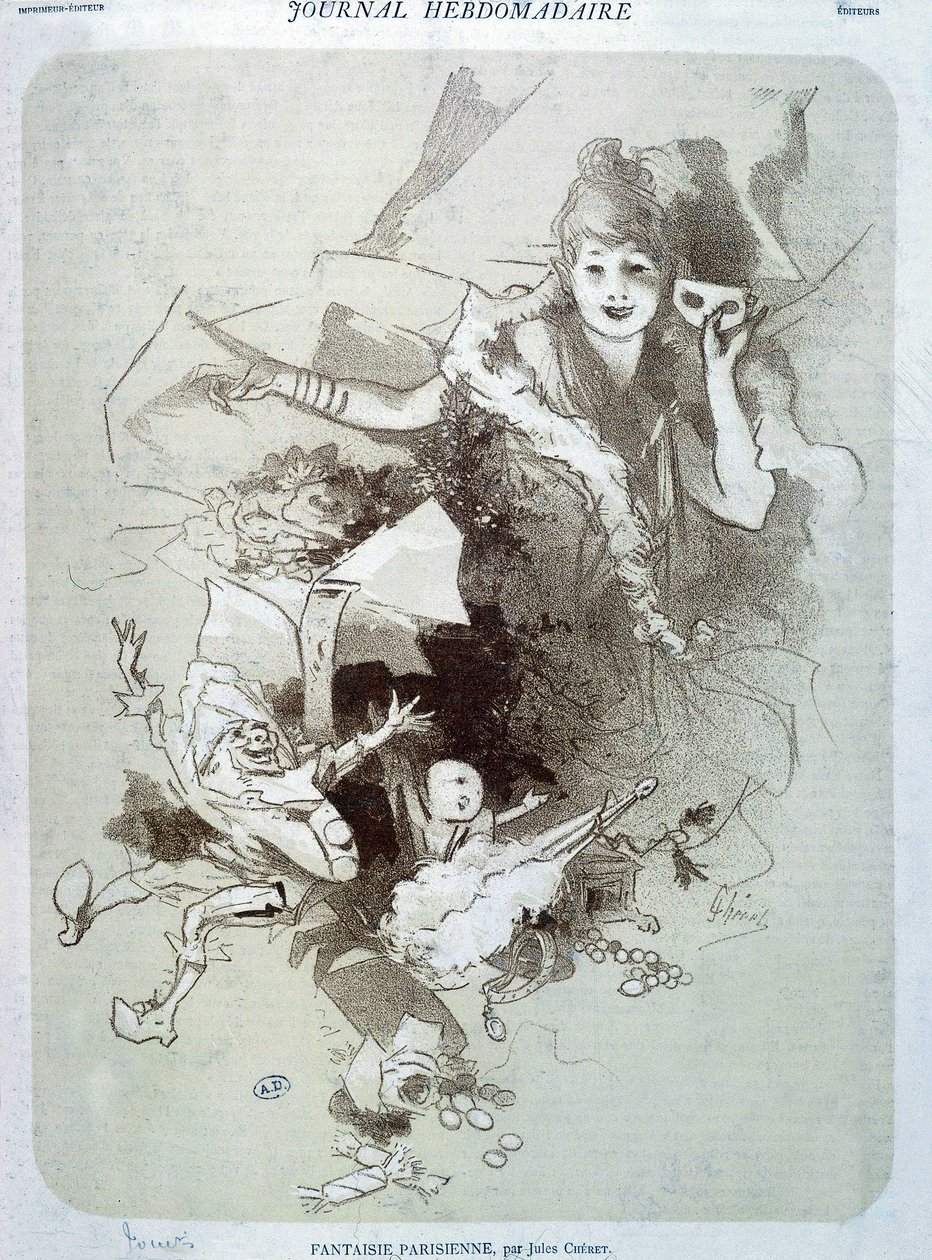 Paryska fantazja: Lalki - Plakat autorstwa Cherret autorstwa Jules Cheret
