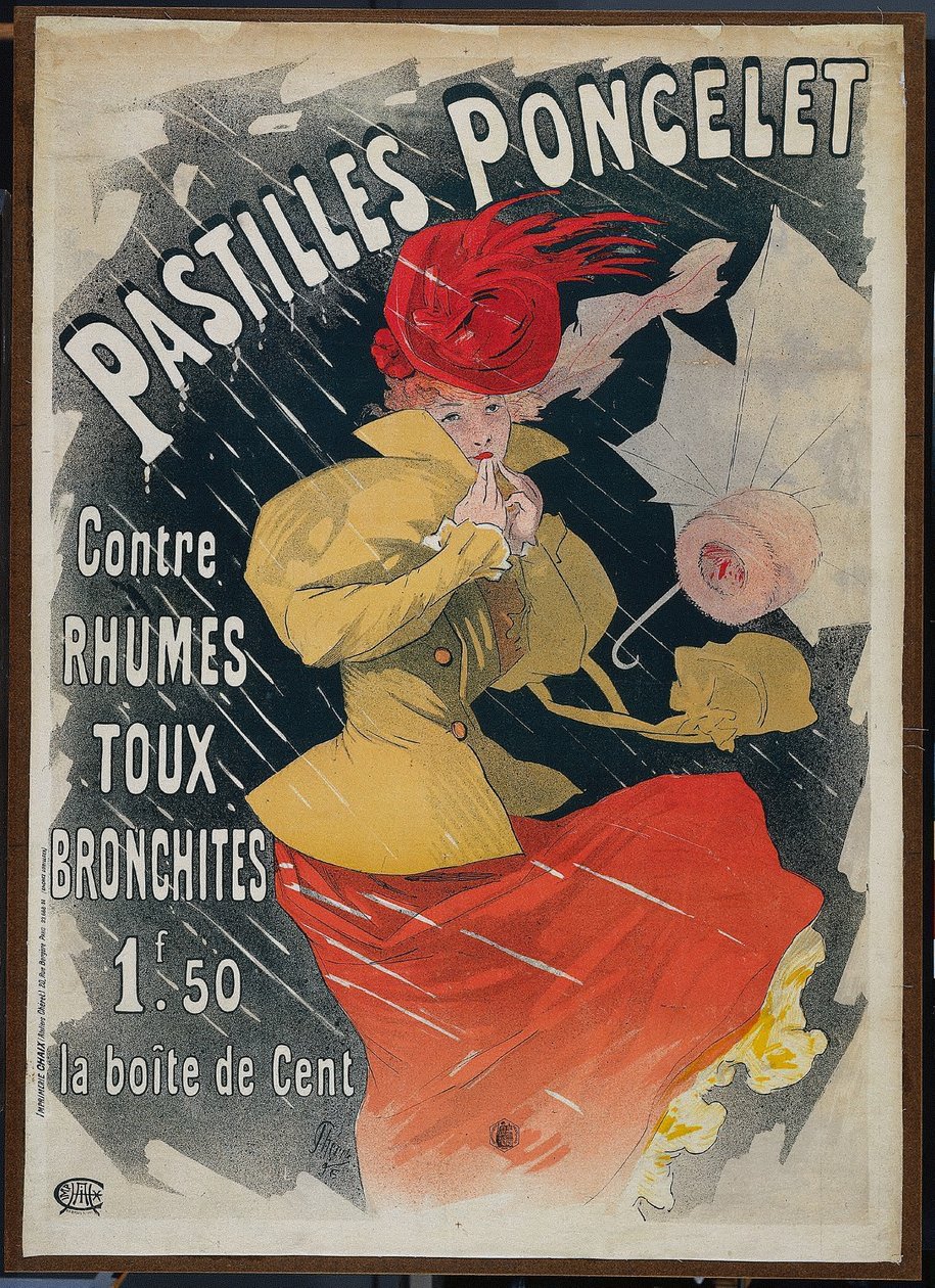 Pastylki Poncelet, 1896. autorstwa Jules Cheret