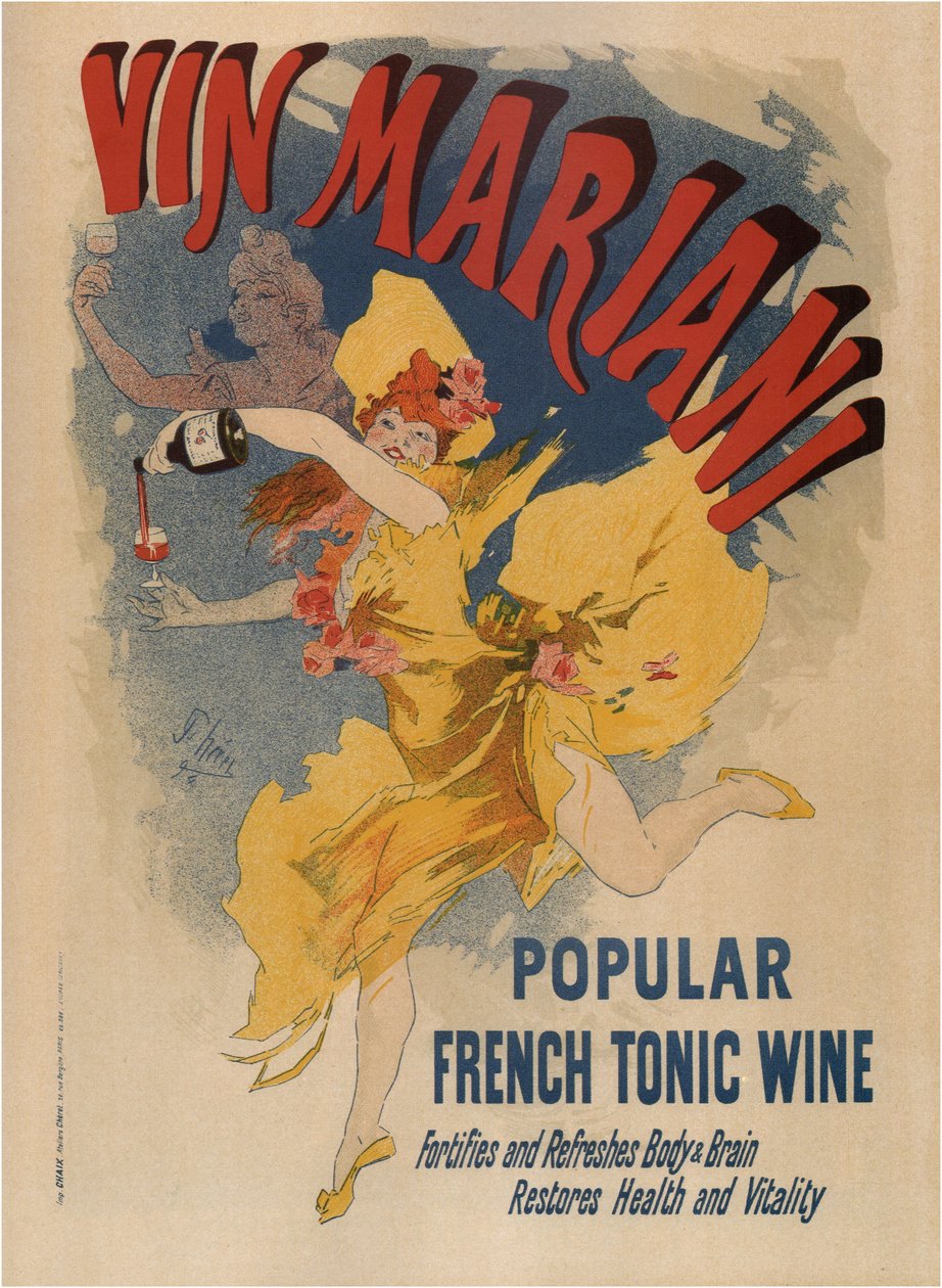 Wino Mariani autorstwa Jules Cheret