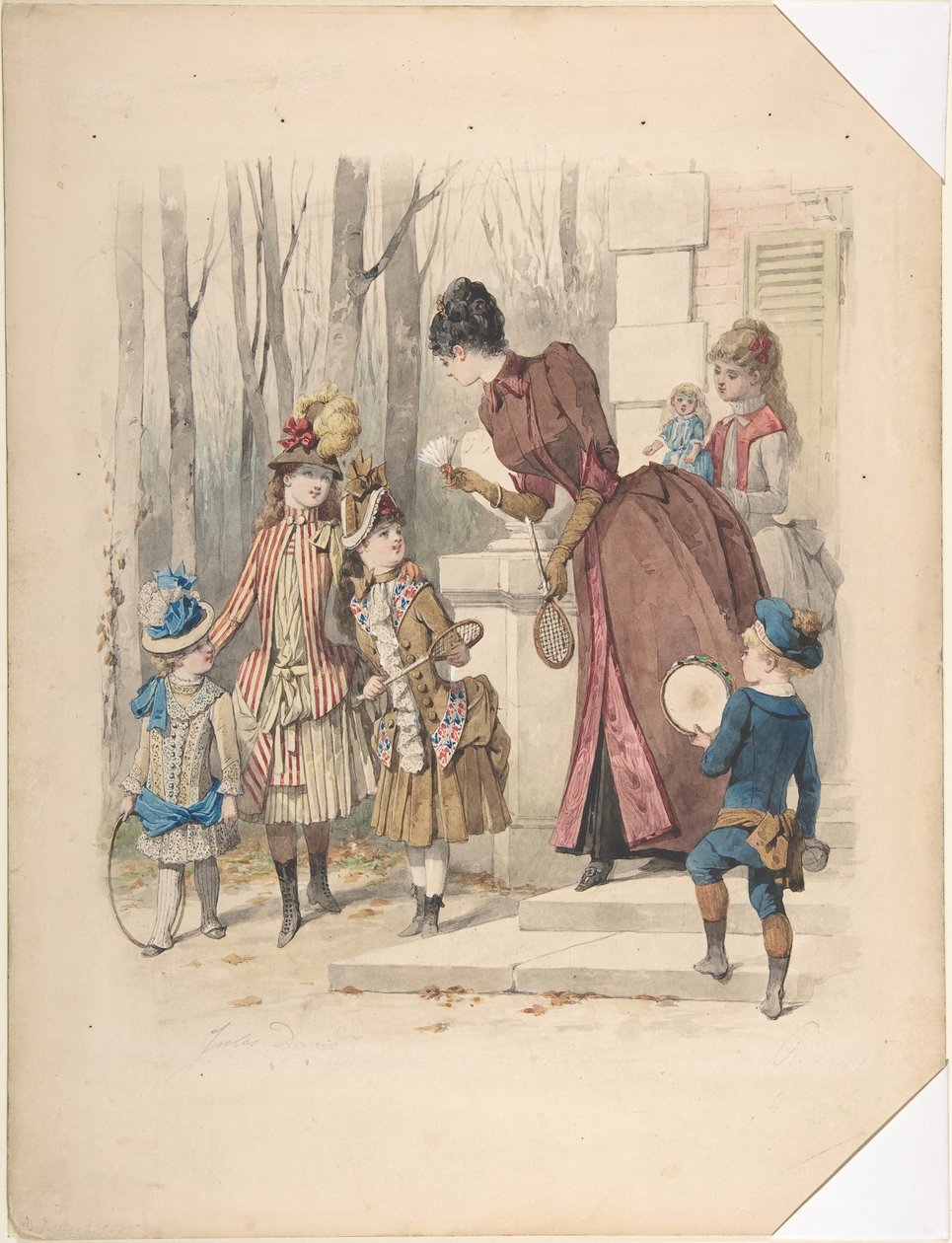 Ilustracja mody, nie. 2224, lipiec 1885. autorstwa Jules David