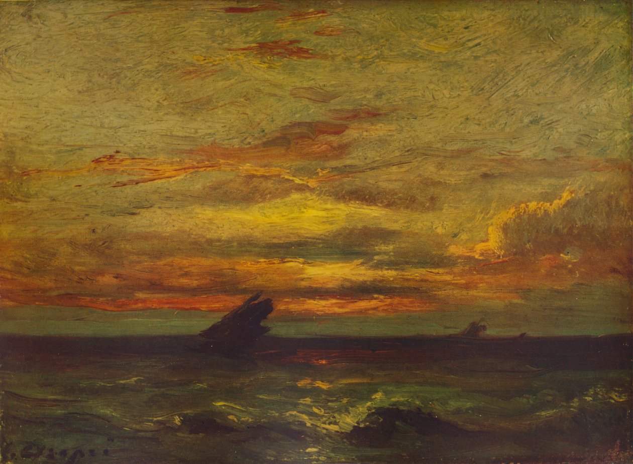 Zachód słońca, c1879, 1938 autorstwa Jules Dupré