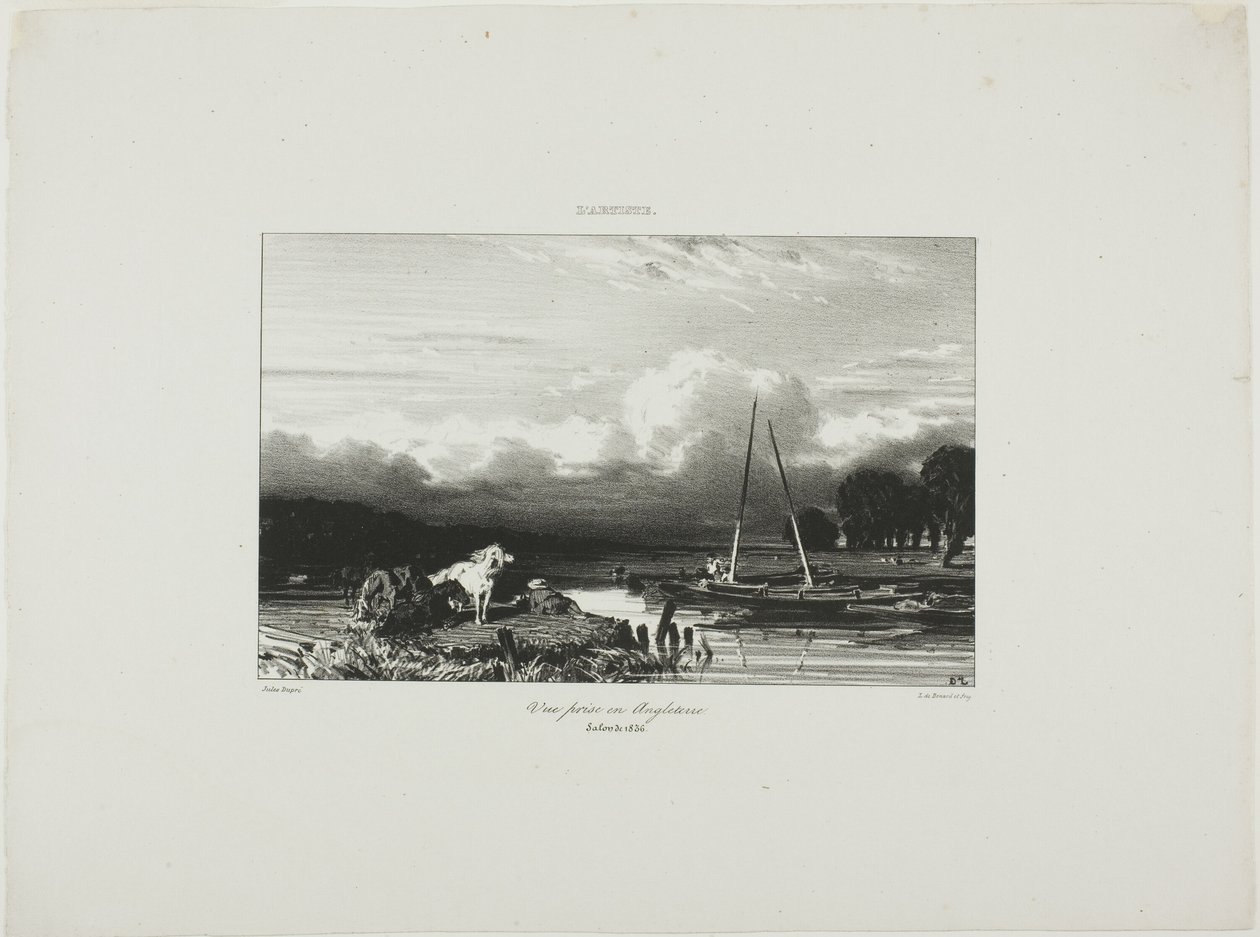 Widok w Anglii autorstwa Jules Dupré