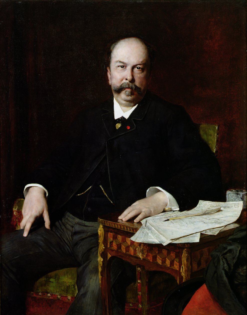 Portret Henri Meilhaca (1831-97) autorstwa Jules Elie Delaunay
