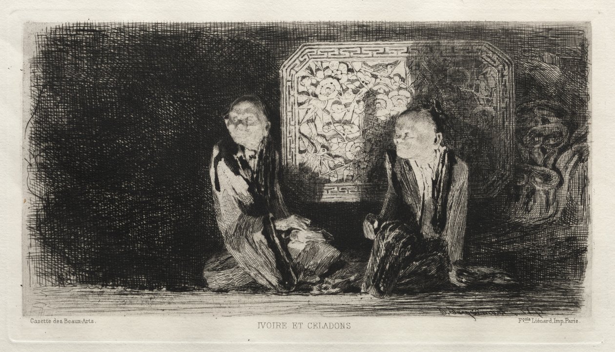 Kość słoniowa i seledyn, 1872. autorstwa Jules Ferdinand Jacquemart