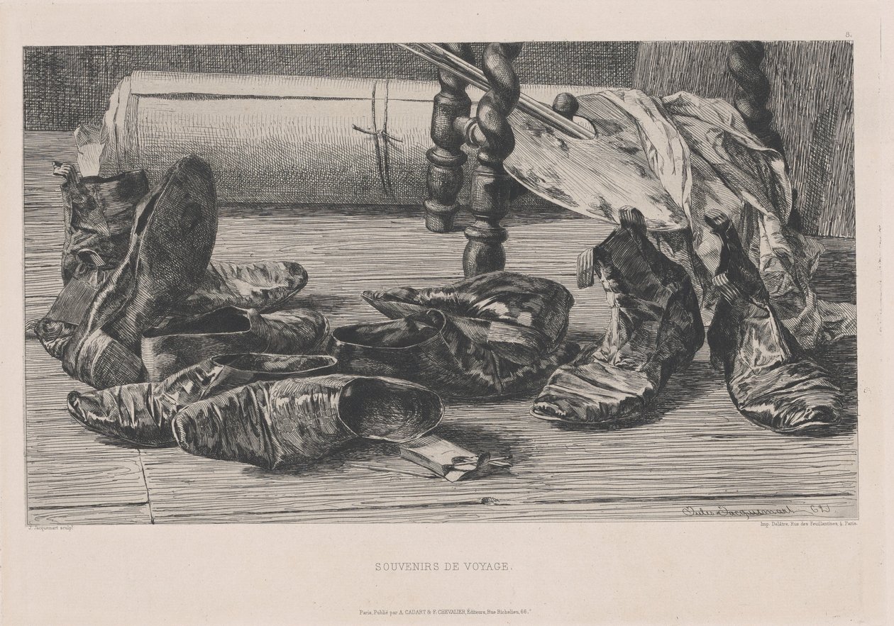 Pamiątki z podróży autorstwa Jules Ferdinand Jacquemart