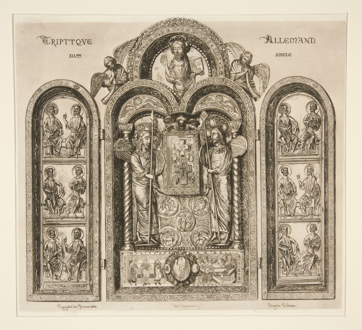 Tryptyk niemiecki / Xllme autorstwa Jules Ferdinand Jacquemart