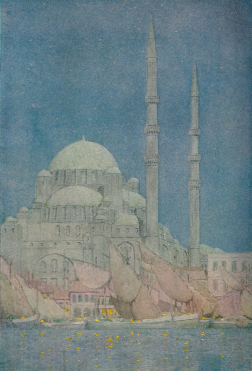 Meczet Yeni-Valide-Jamissi, Konstantynopol, 1913 autorstwa Jules Guerin