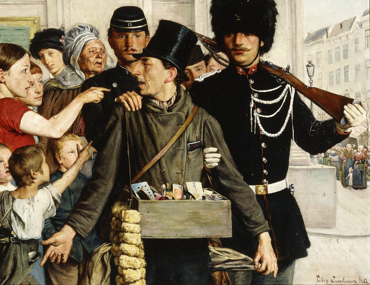 Aresztowanie, 1882 autorstwa Jules Lambeaux