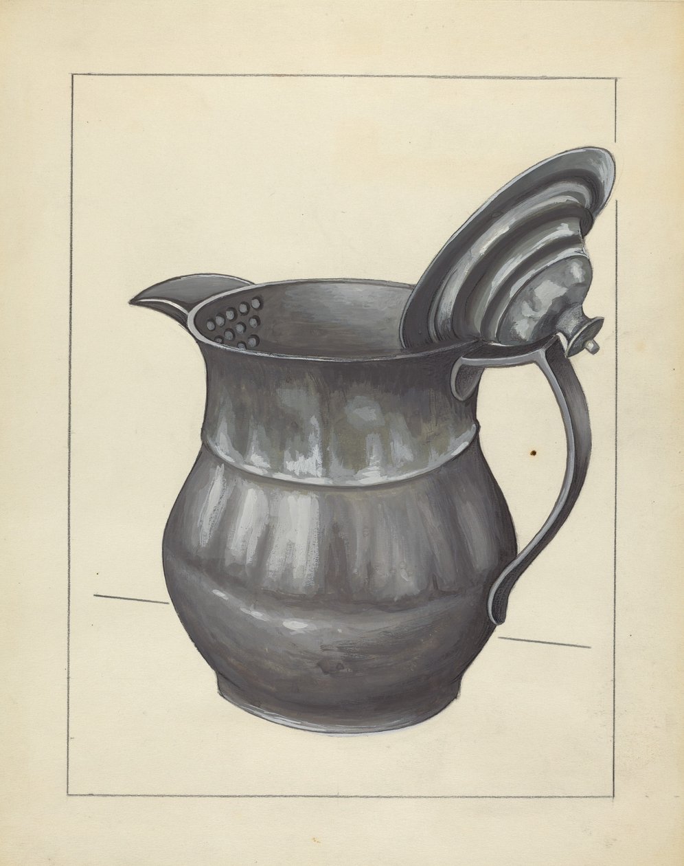Srebrny czajniczek, ok. 1936. autorstwa Jules Lefevere
