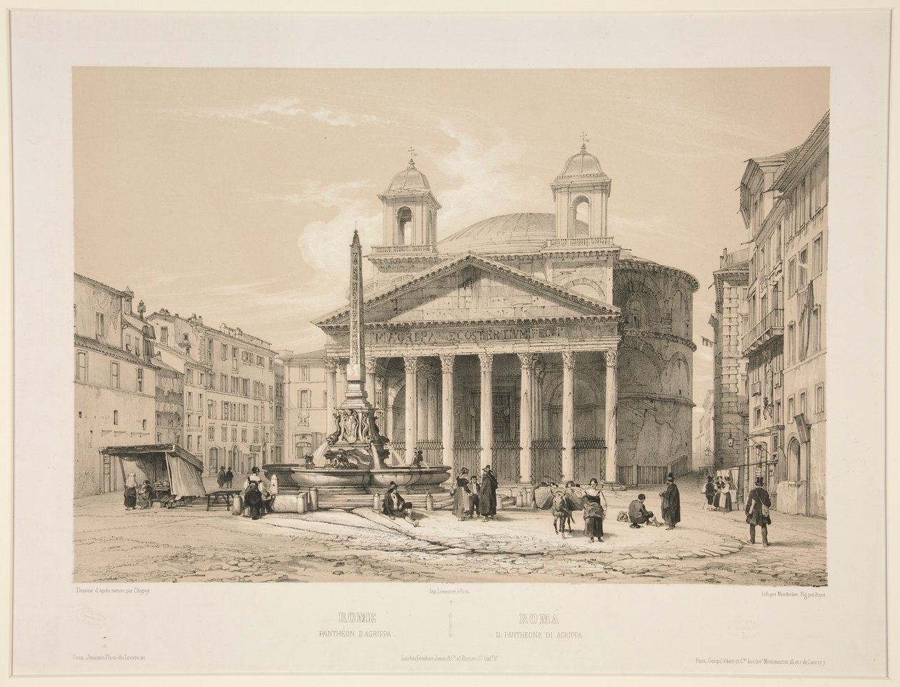 Rzym, Panteon d autorstwa Jules Monthelier