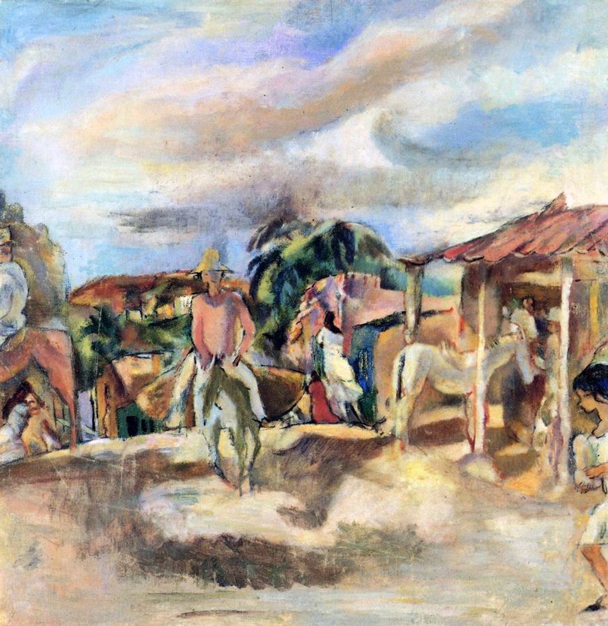 Kubańska wioska autorstwa Jules Pascin