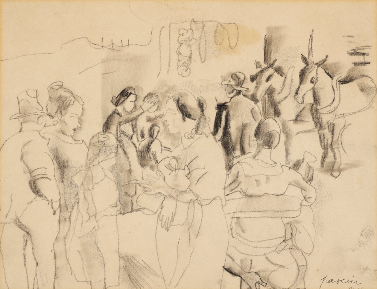 Scena uliczna, Nowy Jork autorstwa Jules Pascin