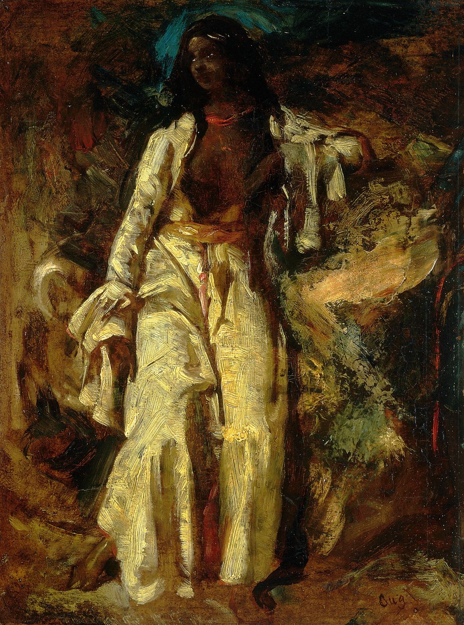 Kobieta nubijska, 182530. autorstwa Jules Robert Auguste