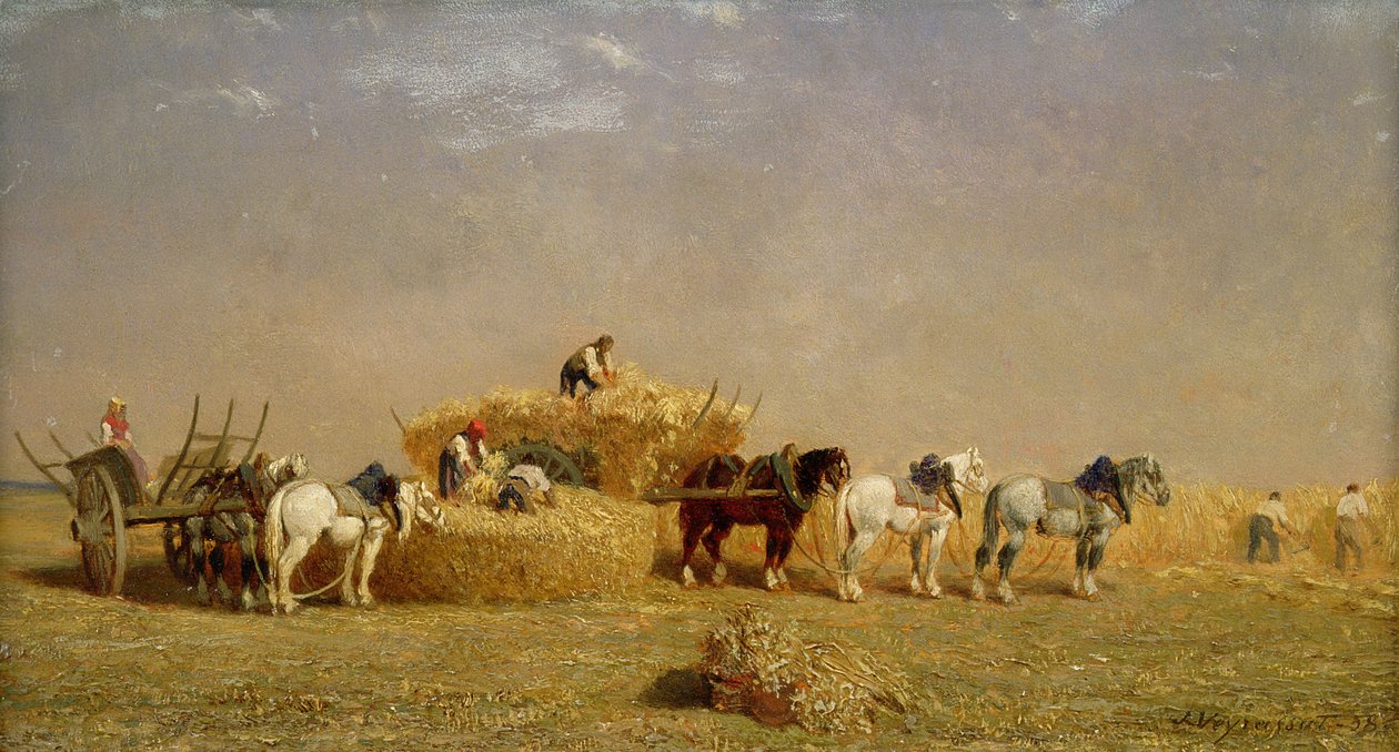 Sianokosy, 1858 autorstwa Jules Veyrassat