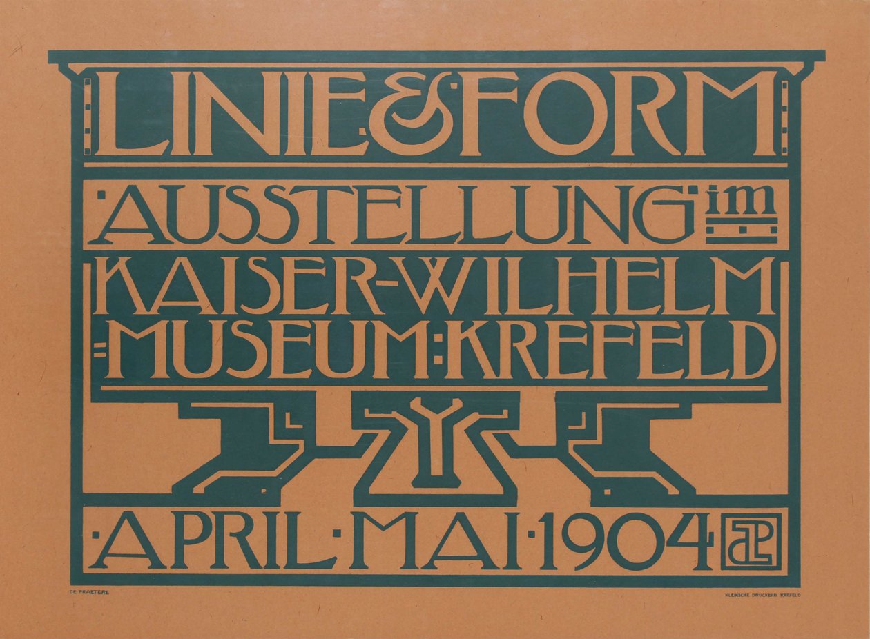 Wystawa Linia i forma, 1904. autorstwa Jules de Praetere