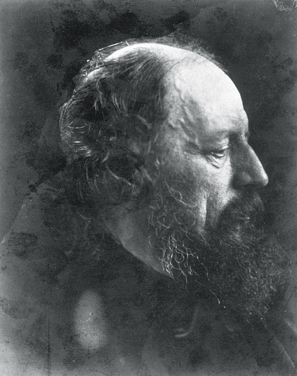 Alfred, Lord Tennyson, c.1868 (druk albumowy) autorstwa Julia Margaret Cameron