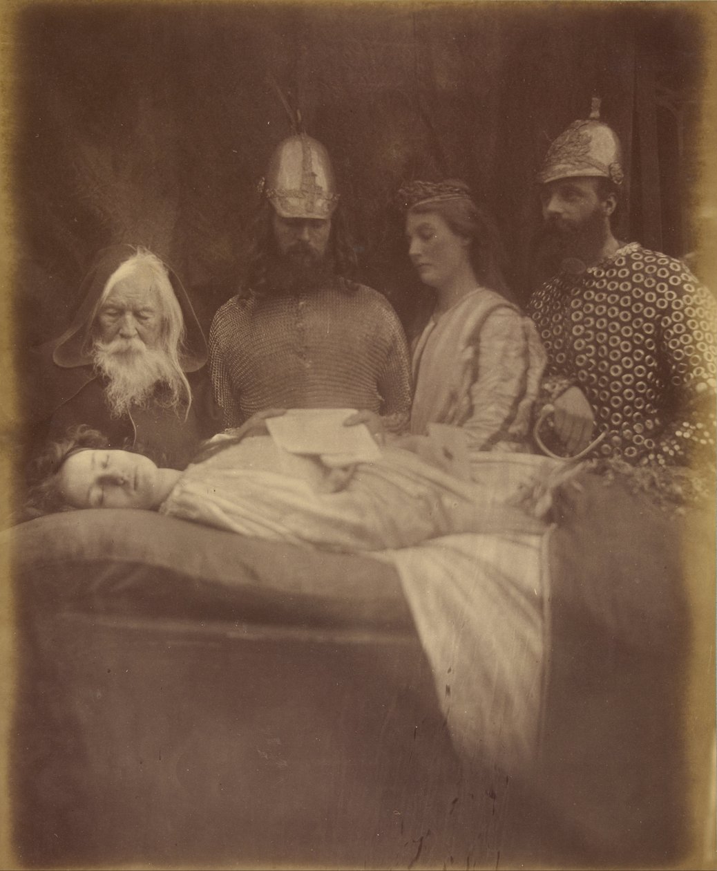 Elaine I z szacunkiem wprowadzili ją do Hall autorstwa Julia Margaret Cameron