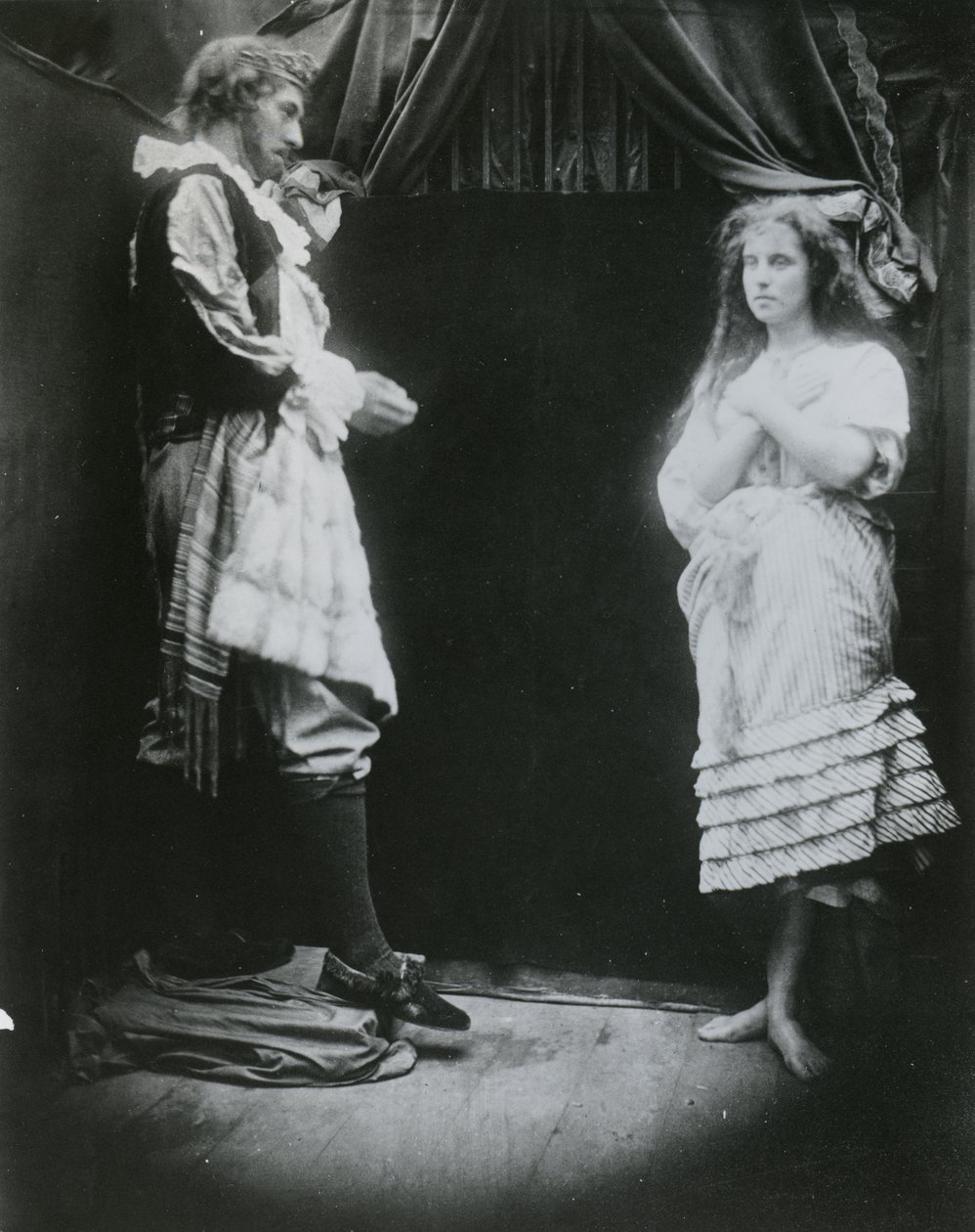 King Cophetua and the Beggar Maid, ilustracja z „The Beggar Maid” Alfreda, Lorda Tennysona, 1875 (druk albumowy) autorstwa Julia Margaret Cameron