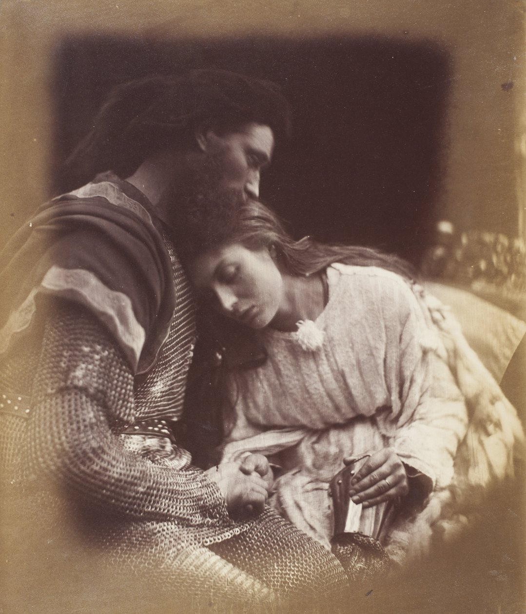 Rozstanie sir Lancelota i królowej Ginewry autorstwa Julia Margaret Cameron
