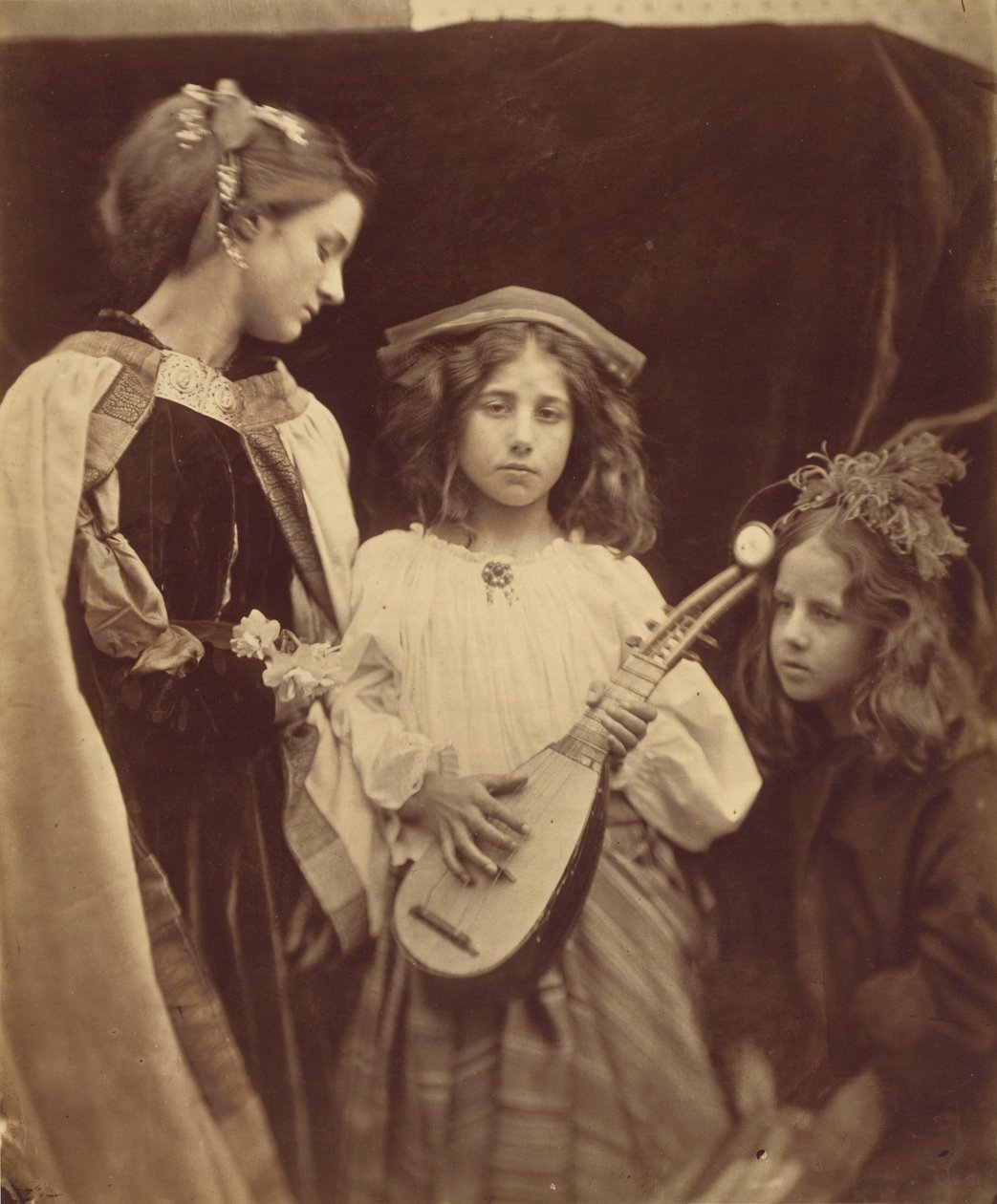 Grupa minstreli, 1867 (zdjęcie) autorstwa Julia Margaret Cameron