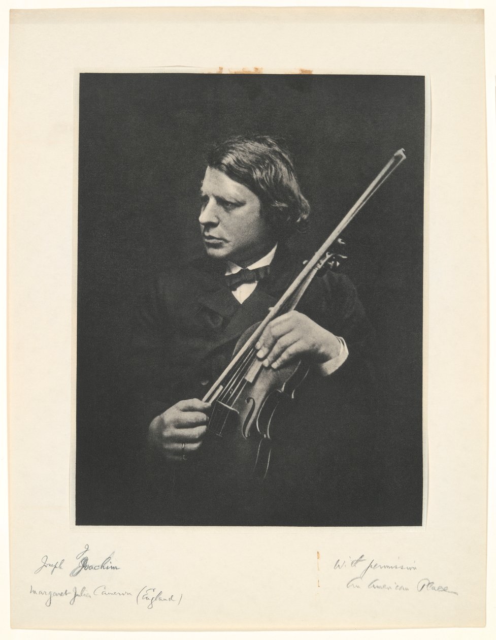 Józef Joachim autorstwa Julia Margaret Cameron