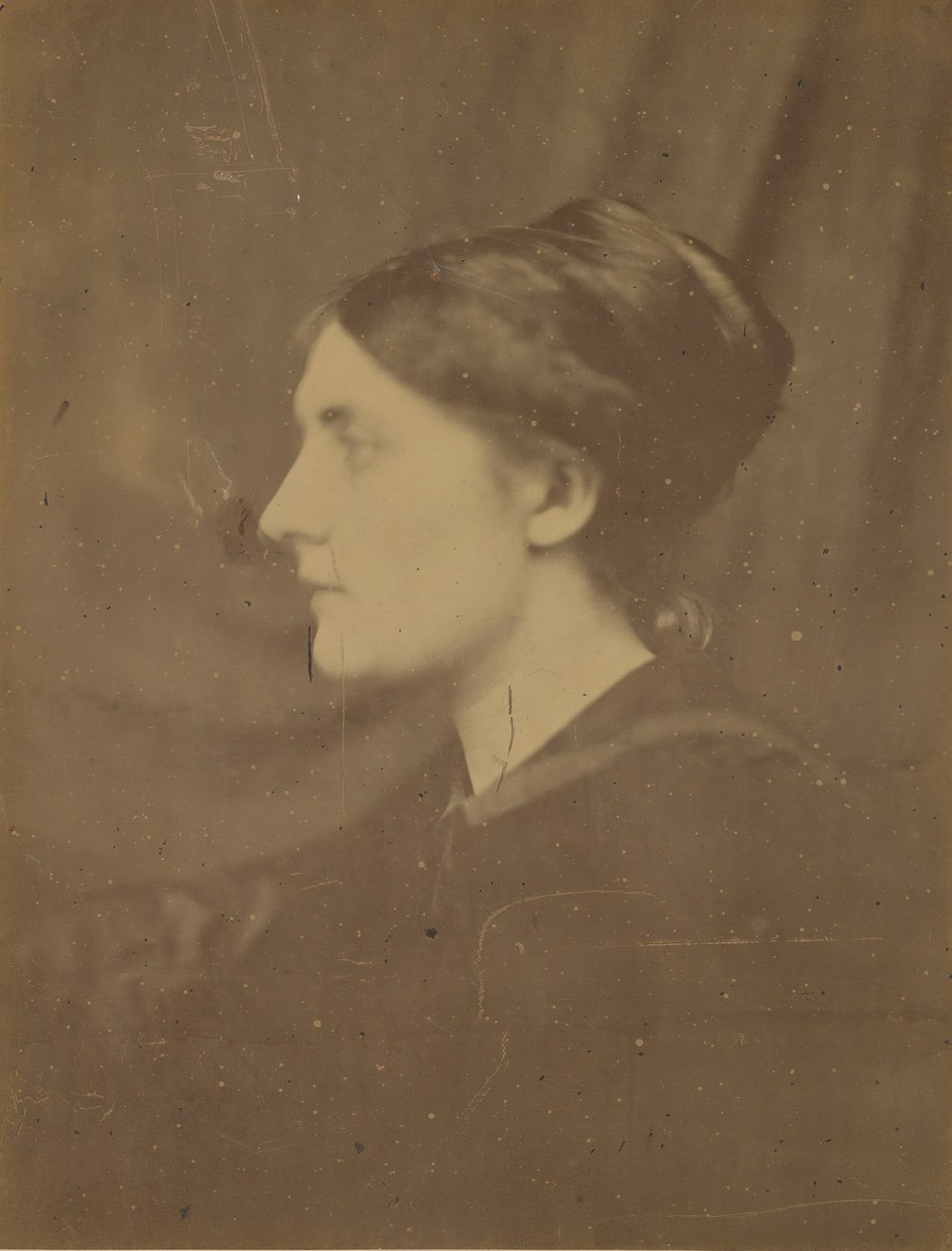 [Niezidentyfikowana kobieta w profilu], 1866-68. autorstwa Julia Margaret Cameron