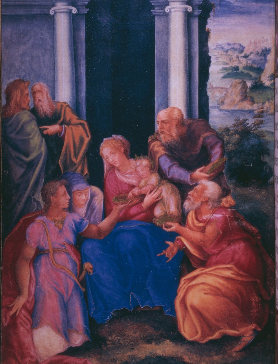 Pokłon Trzech Króli, z faksymile brewiarza króla Hiszpanii Filipa II, 1569 (pergamin) autorstwa Julian and Leon, Andres de Fuente del Saz