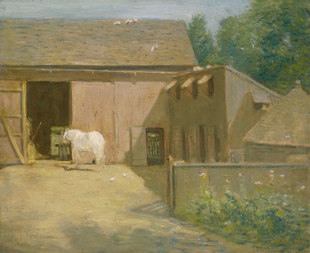 Stodoła w Nowej Anglii autorstwa Julian Alden Weir