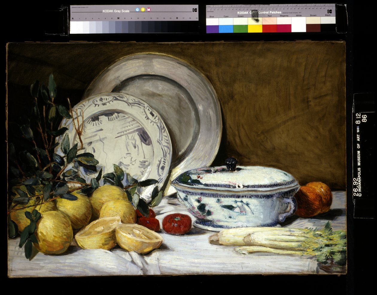 Martwa natura (olej na płótnie) autorstwa Julian Alden Weir