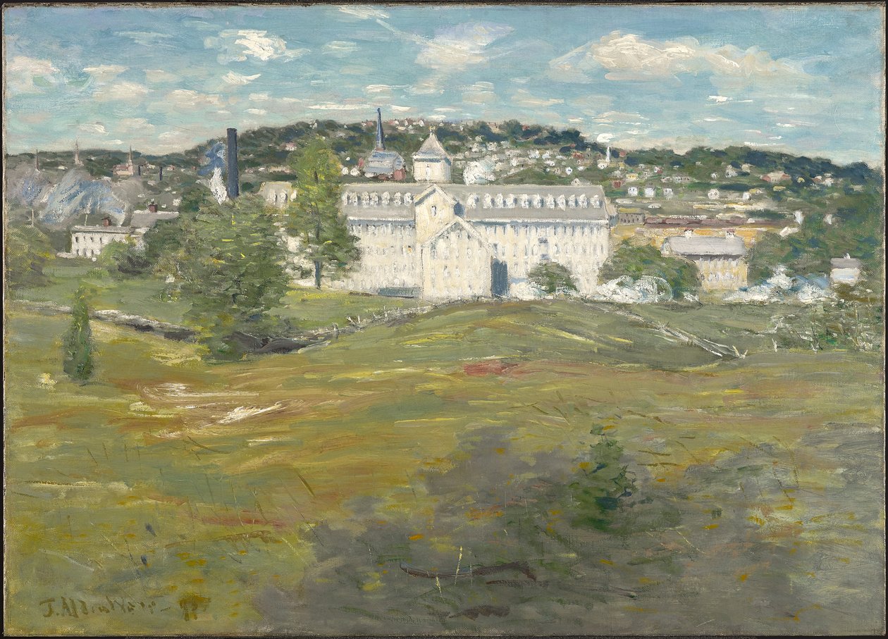 Fabryka nici Willimantic, 1893 autorstwa Julian Alden Weir