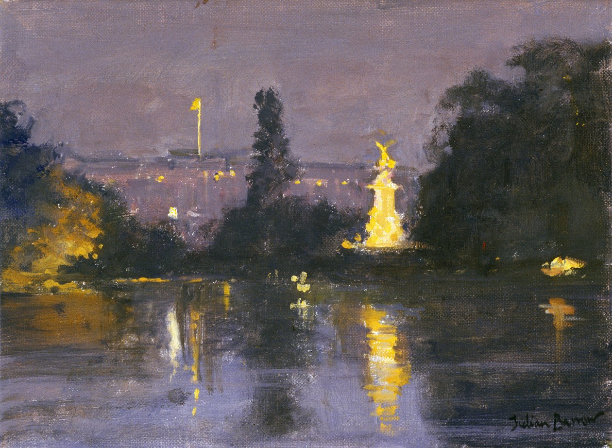 Pałac Buckingham - Noc autorstwa Julian Barrow