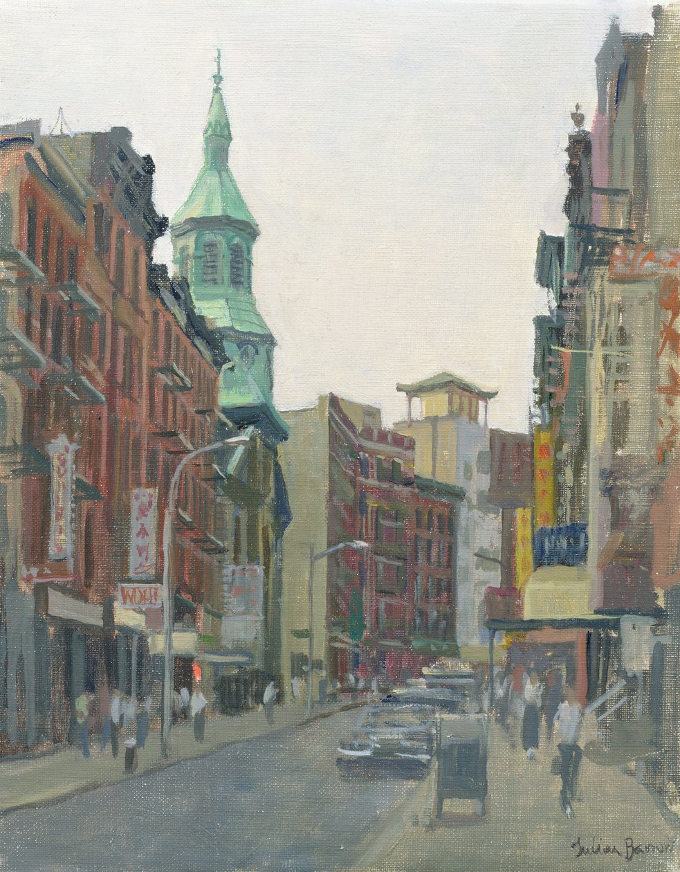 Mott Street, Nowy Jork, 1997 autorstwa Julian Barrow