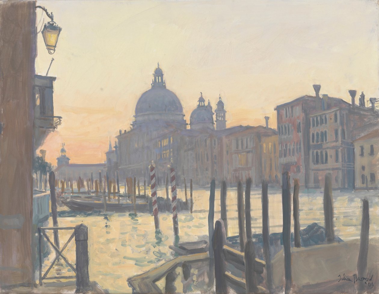 Wschód słońca nad Canal Grande, 2009 autorstwa Julian Barrow