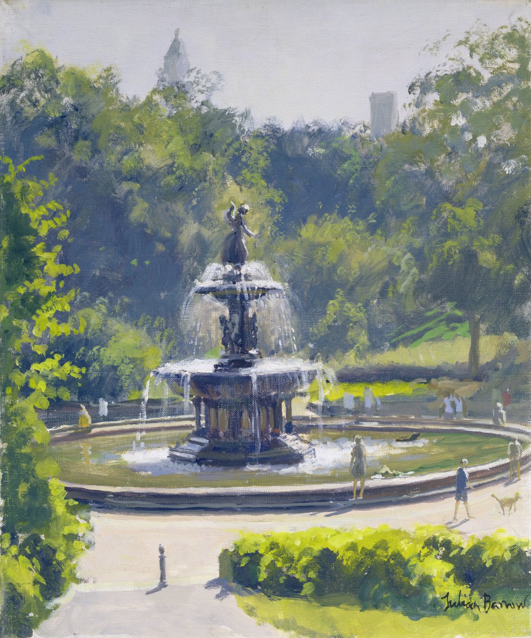Fontanna Bethesda, Central Park, 1996 autorstwa Julian Barrow