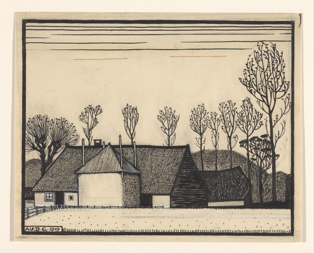 Gospodarstwo rolne autorstwa Julie de Graag (signed by artist)