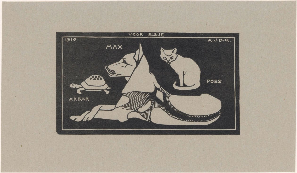 Akbar, Max, Poes (tytuł na obiekcie) autorstwa Julie de Graag