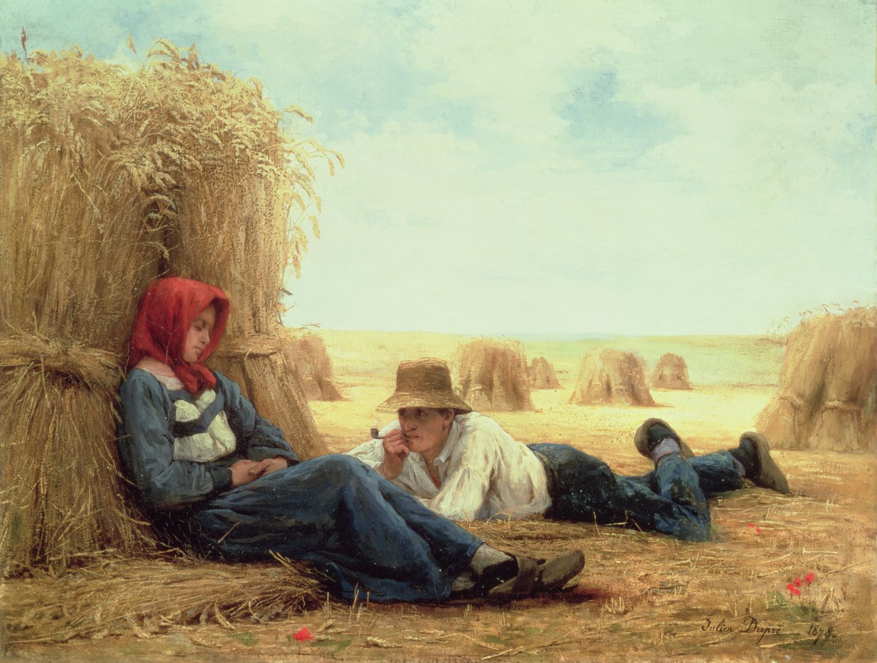 Czas żniw, 1878 autorstwa Julien Dupre