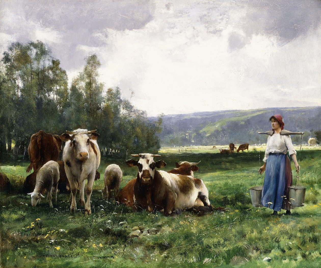 Pastwisko dla krów, autorstwa Julien Dupre