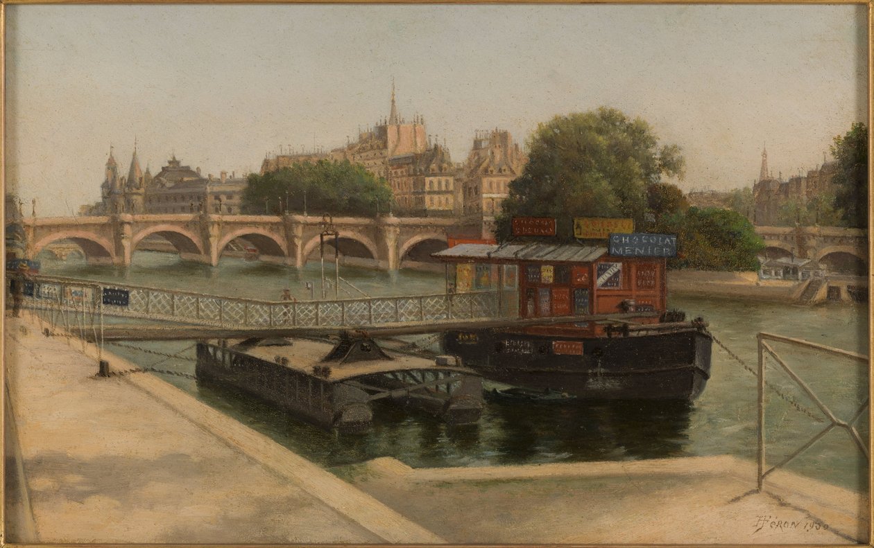 Pont-Neuf widziany z Quai du Louvre autorstwa Julien Hippolyte Féron