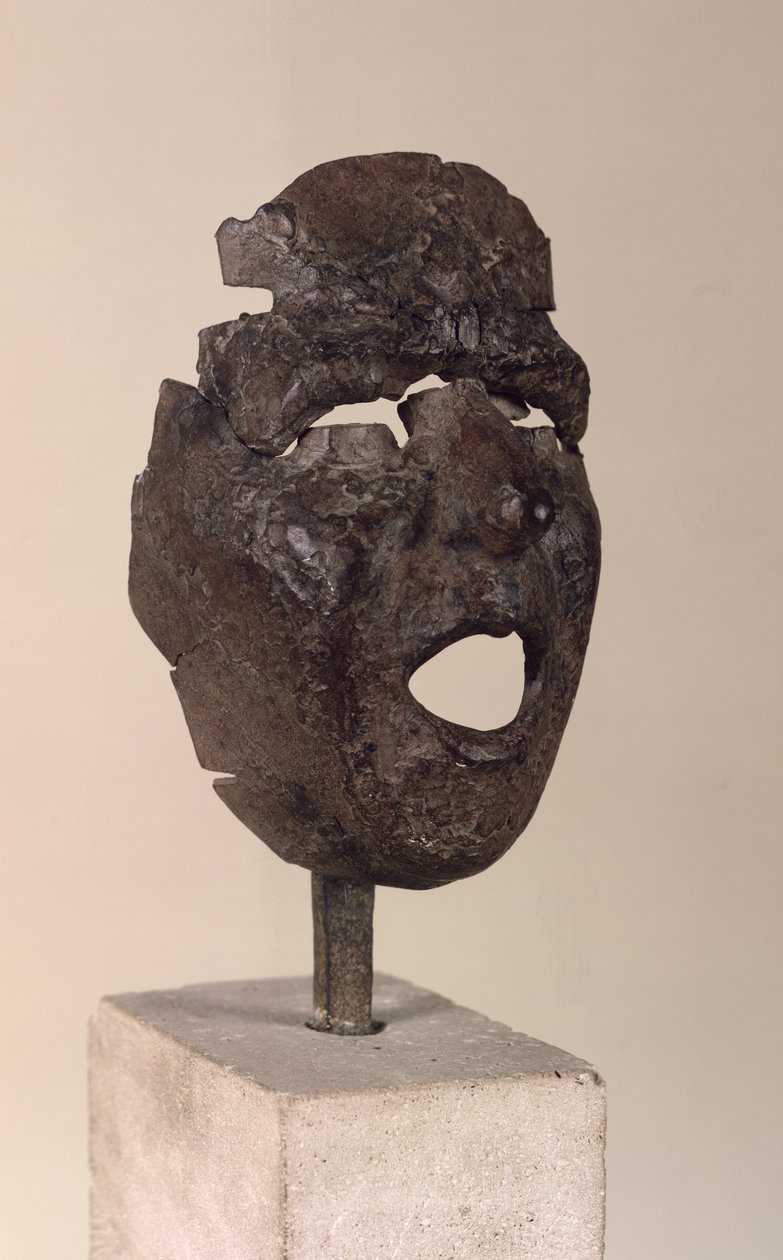 Krzycząca maska ​​Montserrat, ok. 1938-39 (żelazo) autorstwa Julio Gonzalez