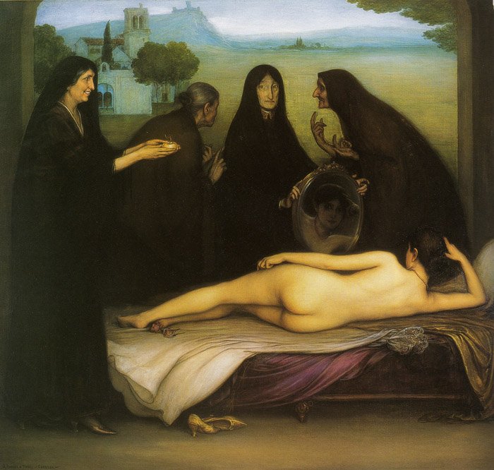 Grzech autorstwa Julio Romero de Torres