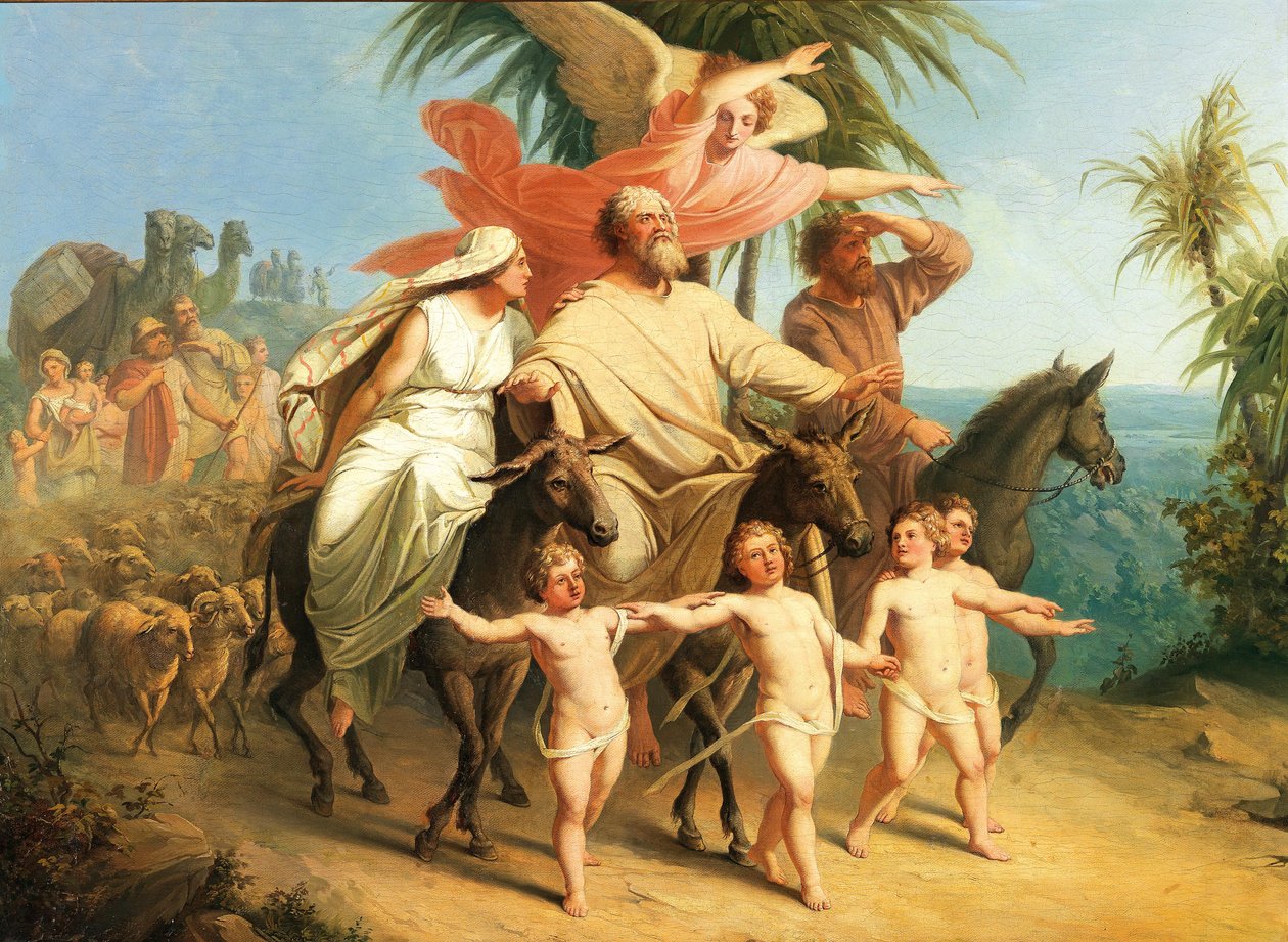 Abraham widzi ziemię obiecaną autorstwa Julius Schnorr von Carolsfeld
