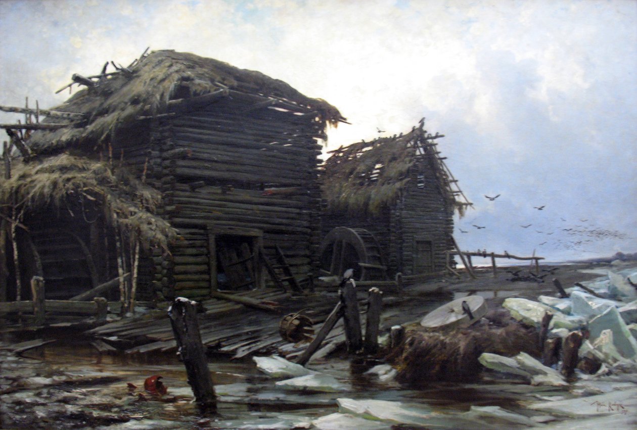 opuszczony młyn niemiecki: opuszczone młyny: n autorstwa Julius Sergius von Klever