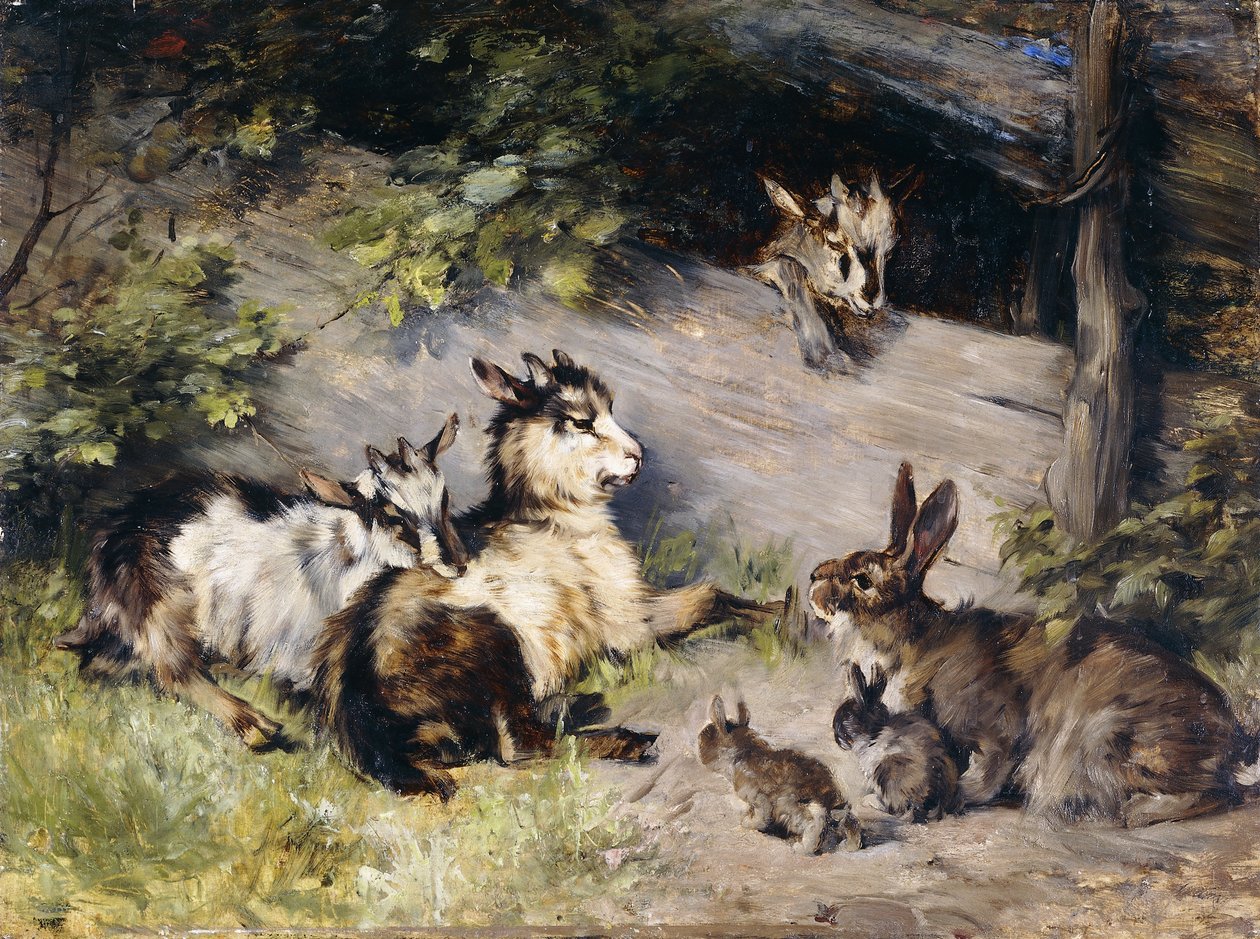 Goście; Die Gaste, autorstwa Julius Adam