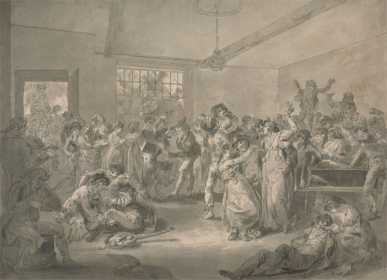 Zegarki żeglarzy hulających i smażących autorstwa Julius Caesar Ibbetson